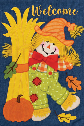 AppliqueScarecrow Corn Stalks  5560  Decorative Flag