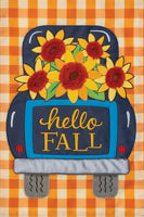 AppliqueSunflower Truck  5561  Decorative Flag