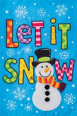 AppliqueBright Snowman  5572  Decorative Flag