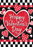 VALENTINES CHECK  5586  Decorative Flag