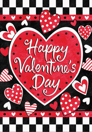VALENTINES CHECK  5586  Decorative Flag