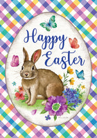 BUNNY PLAID  5589  Decorative Flag