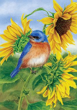 BLUEBIRD SUNFLOWERS  5597  Decorative Flag
