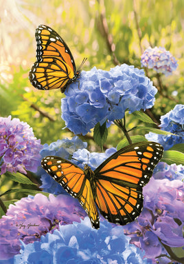 MONARCH HYDRANGEAS  5602  Decorative Flag