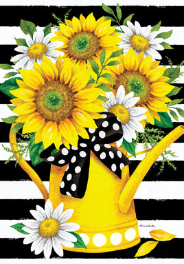 SUNFLOWER WATERING CAN  5607  Decorative Flag