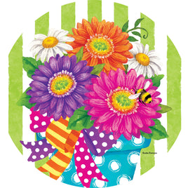 Custom Décor GERBERA STRIPES 5610SC Suncatcher sold by If It's Flags
