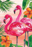 FLAMINGO SUNSET  5615  Decorative Flag
