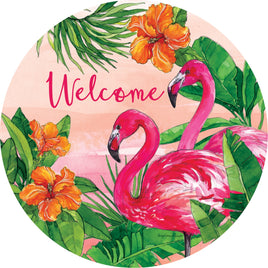 Custom Décor FLAMINGO SUNSET 5615SC Suncatcher sold by If It's Flags