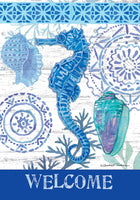 BLUE SEAHORSE  5617  Decorative Flag