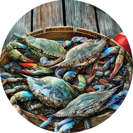 Custom Décor CRAB BASKET 5630SC Suncatcher sold by If It's Flags