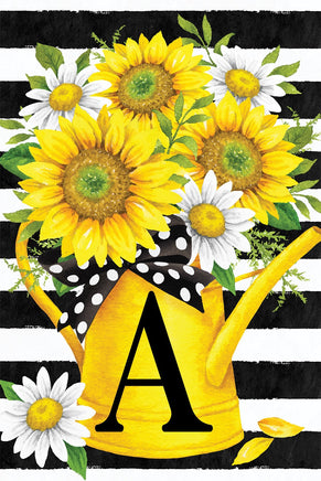 MONOGRAMASUNFLOWER WATERING CAN  5632  Decorative Flag