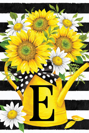 MONOGRAMESUNFLOWER WATERING CAN  5636  Decorative Flag