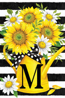 MONOGRAMMSUNFLOWER WATERING CAN  5643  Decorative Flag