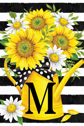MONOGRAMMSUNFLOWER WATERING CAN  5643  Decorative Flag
