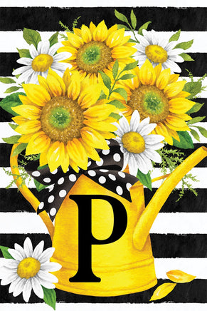 MONOGRAMPSUNFLOWER WATERING CAN  5645  Decorative Flag