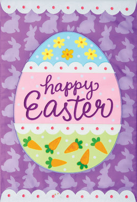 APPLIQUEPATTERNED  EGG  5657  Decorative Flag