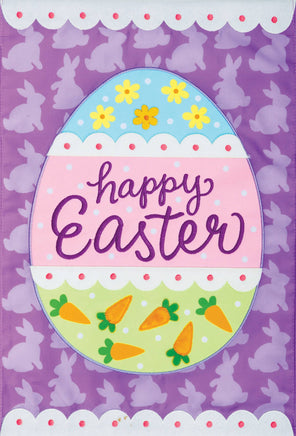 APPLIQUEPATTERNED  EGG  5657  Decorative Flag