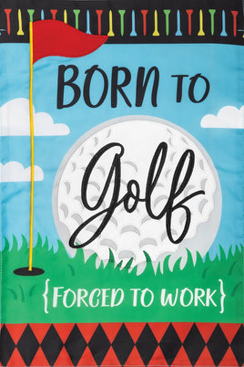 APPLIQUEBORN TO GOLF  5662  Decorative Flag
