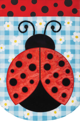 APPLIQUELADYBUG DASIES  5663  Decorative Flag