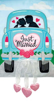 APPLIQUEJUST MARRIED  5676  Decorative Flag