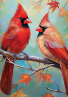 Cardinal Couple  5687  Decorative Flag