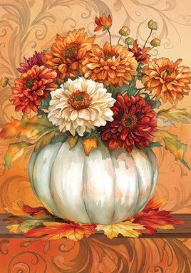 Pumpkin Mums  5696  Decorative Flag