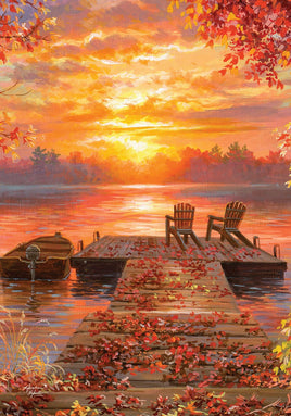 Sunset Lake  5701  Decorative Flag