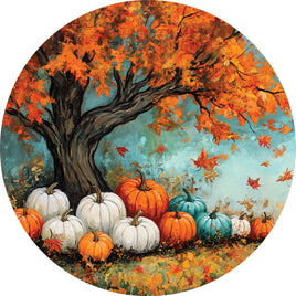 Custom Décor MapleTree Pumpkins 5703SC Suncatcher sold by If It's Flags