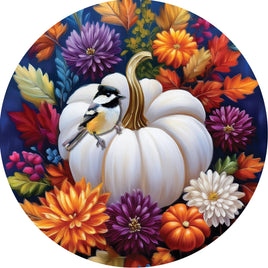 Custom Décor Mums and Chickadee 5705SC Suncatcher sold by If It's Flags