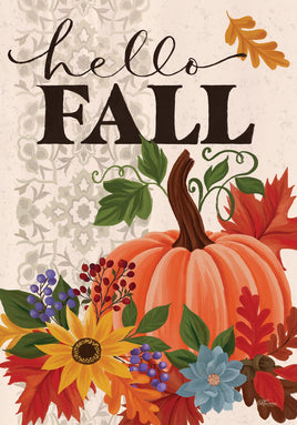 Hello Fall  5709  Decorative Flag