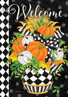 Black and White Planter  5711  Decorative Flag