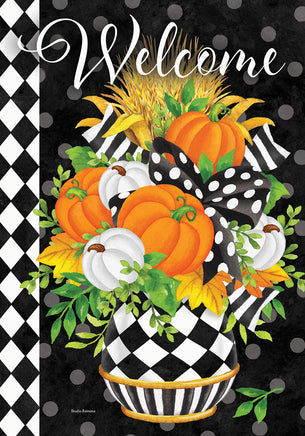 Black and White Planter  5711  Decorative Flag