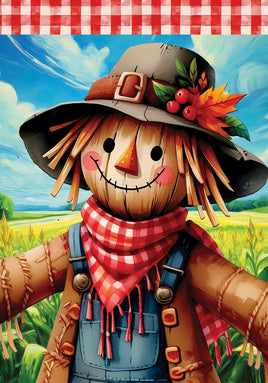 Scarecrow and Pumpkins  5713  Decorative Flag