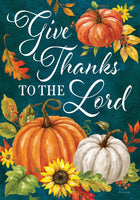 Give Thanks Pumpkins  5715  Decorative Flag