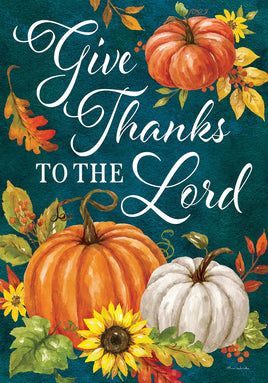Give Thanks Pumpkins  5715  Decorative Flag