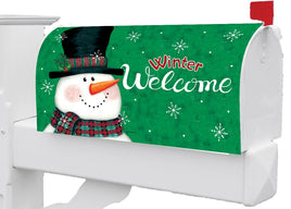 Snowman on Green 5719MM Mailbox Makeover