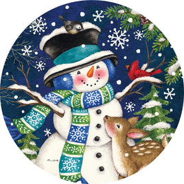 Custom Décor Woodland Snowman 5720SC Suncatcher sold by If It's Flags