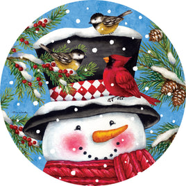 Custom Décor Snowman and Birds 5721SC Suncatcher sold by If It's Flags