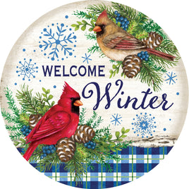 Custom Décor Winter Cardinals 5723SC Suncatcher sold by If It's Flags