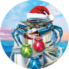 Custom Décor Crabby Christmas 5726SC Suncatcher sold by If It's Flags