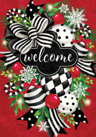 Black and White Swag  5734  Decorative Flag