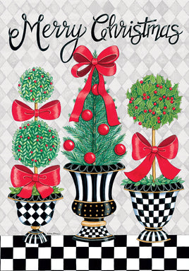 Christmas Topiary  5736  Decorative Flag