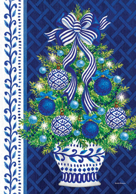 Chinoiserie Christmas Tree  5737  Decorative Flag