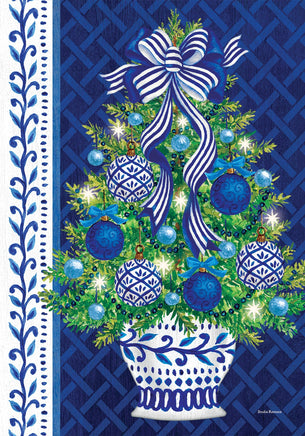 Chinoiserie Christmas Tree  5737  Decorative Flag