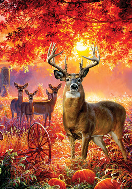 Deer Pumpkins  5742  Decorative Flag