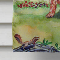 Cairn Terrier and the chipmunk Flag Canvas House Size