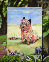 Cairn Terrier and the chipmunk Flag Garden Size