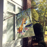 Corgi Flag Canvas House Size