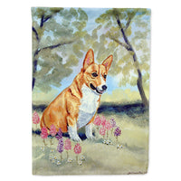 Corgi Flag Canvas House Size
