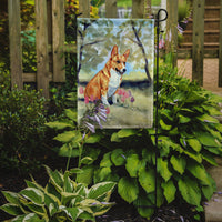 Corgi Flag Garden Size